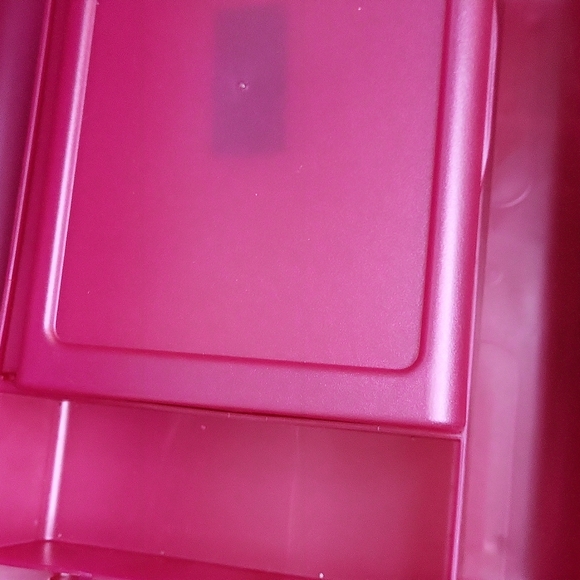Hot Pink Caboodles Makeup Storage barbie core mirror carrying Handle - Picture 8 of 8